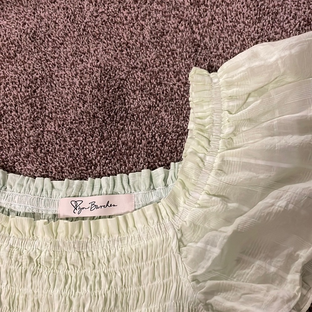 Green mini dress